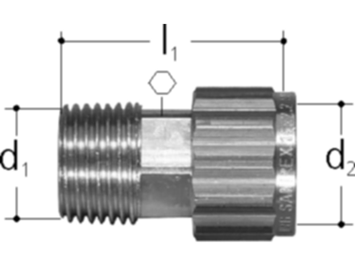 Sanipex Uebergang 1/2"AG-M22x1.50