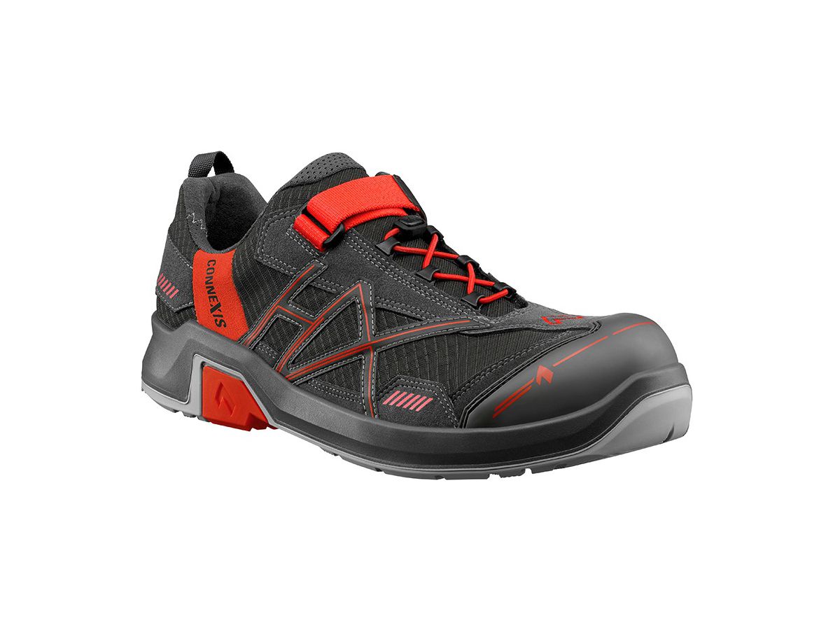 CONNEXIS Safety T low grey-red - S1, Grösse: UK 10 (EU: 45)