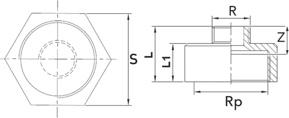 Reduktionsnippel Nr. 246 rostfrei - IG-AG