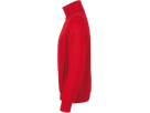 Sweatjacke College Gr. S, rot - 70% Baumwolle, 30% Polyester, 300 g/m²