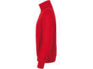 Sweatjacke College Gr. L, rot - 70% Baumwolle, 30% Polyester, 300 g/m²