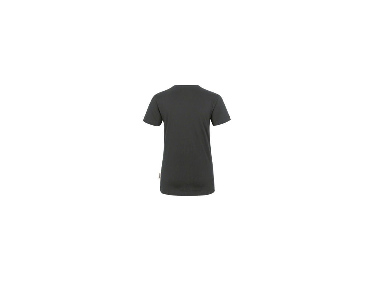 Damen-V-Shirt Classic Gr. L, anthrazit - 100% Baumwolle