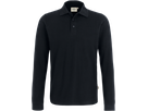 Longsleeve-Poloshirt Classic XL schwarz - 100% Baumwolle, 220 g/m²