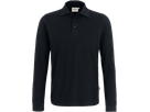 Longsleeve-Poloshirt Classic XS schwarz - 100% Baumwolle, 220 g/m²