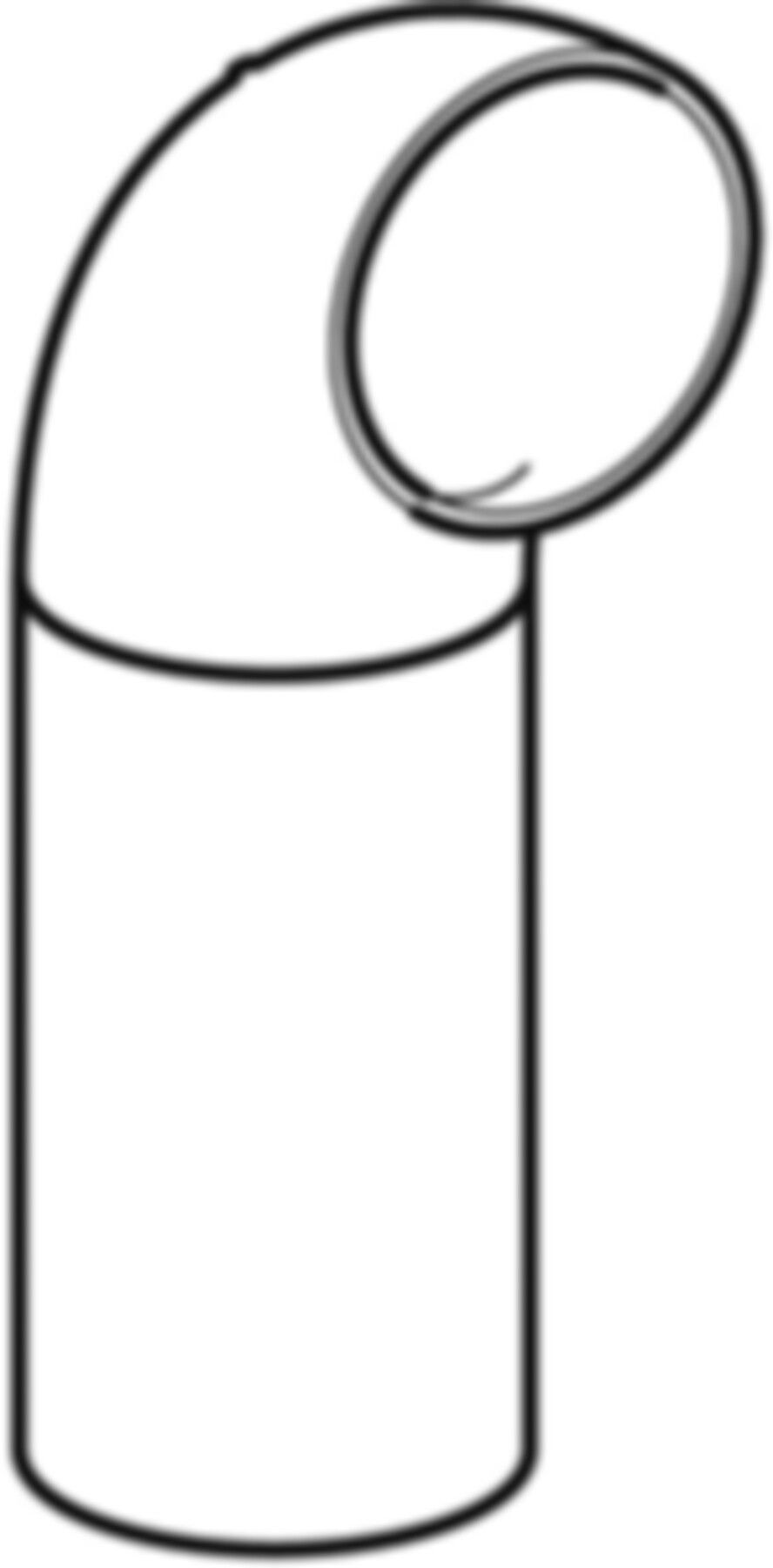 Geberit PE Bogen 90° mit grossem Radius