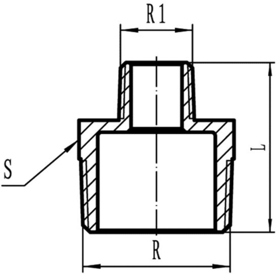Reduktionsnippel Nr. 245 rostfrei