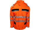 Bormio Speer Regenparka aus Polyester - orange/schwarz, mit 3M Reflektoren