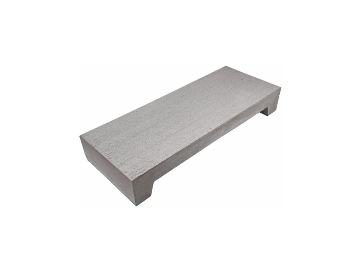 Blockstufen Parco grau, 50 cm - 40 x 15 cm, Besenstrichoptik