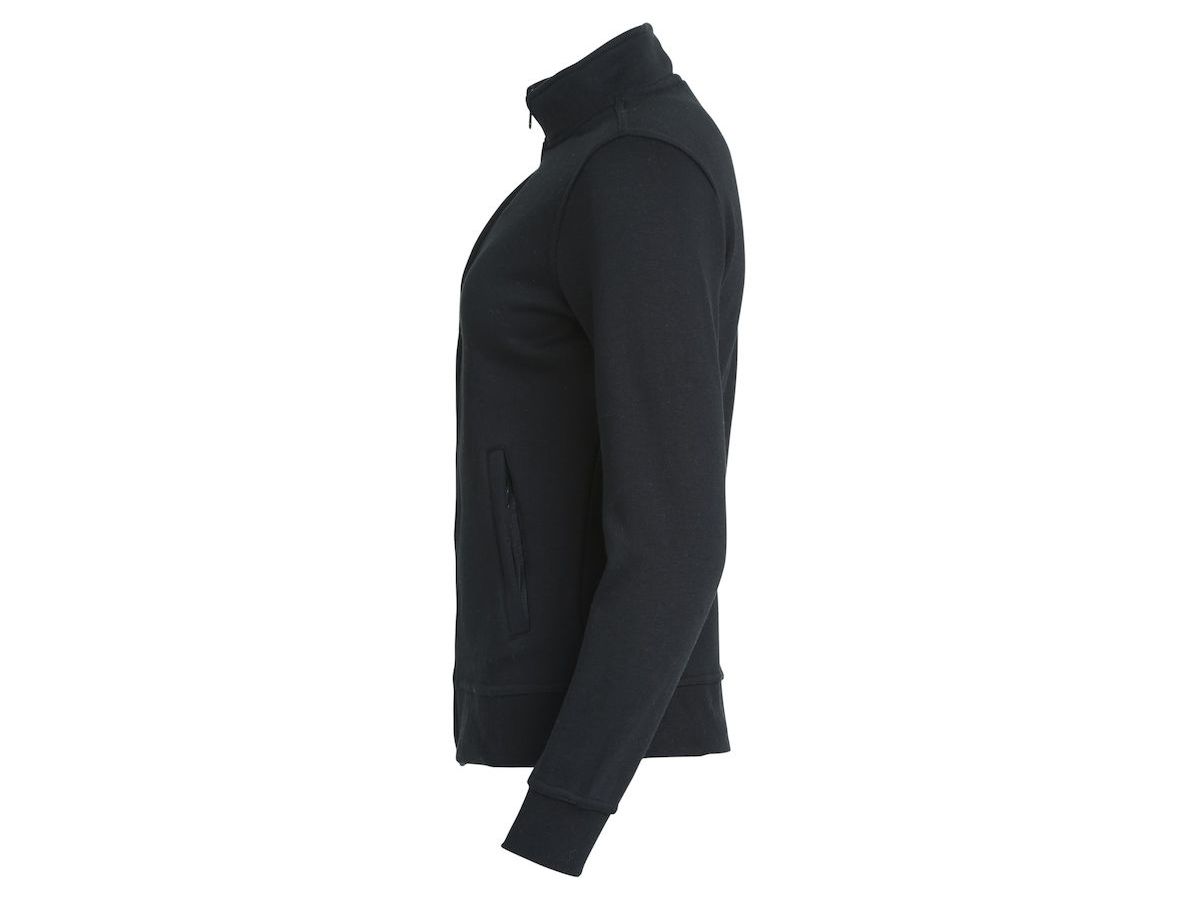 CLIQUE Basic Cardigan Sweatjacke Gr. S - schwarz, 65% PES / 35% CO, 280 g/m²
