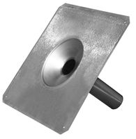 Dachwassereinlauf konisch CrNi 50 mm - Tablett 50x50 cm, Stutzenlänge 30 cm