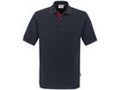 Poloshirt Casual rot/schwarz Gr. XL - 100% Baumwolle, 200 g/m²