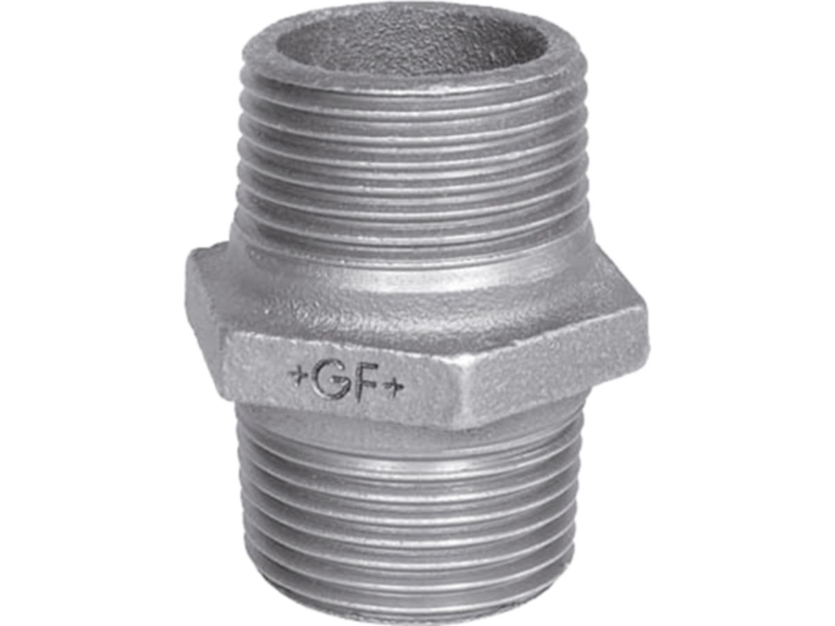 Doppelnippel r/l +GF+ 281 verzinkt