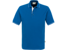 Poloshirt Casual Gr. L, royalblau/weiss - 100% Baumwolle, 200 g/m²
