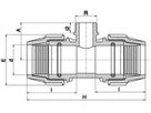 Plasson-Tee Nr.7840 20x1/2"