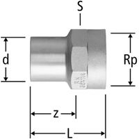 Optipress-Therm Übergang - mit Einsteckende und Innengewinde