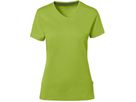 Cotton Tec Damen V-Shirt, Gr. S - kiwi