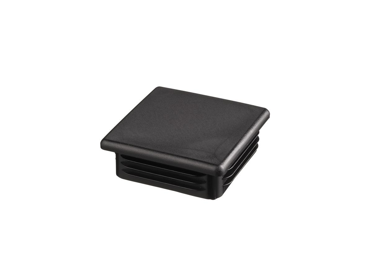 Flachkopfgleiter HDPE 50x50 mm, 1.5-3.0 - quadratisch schwarz