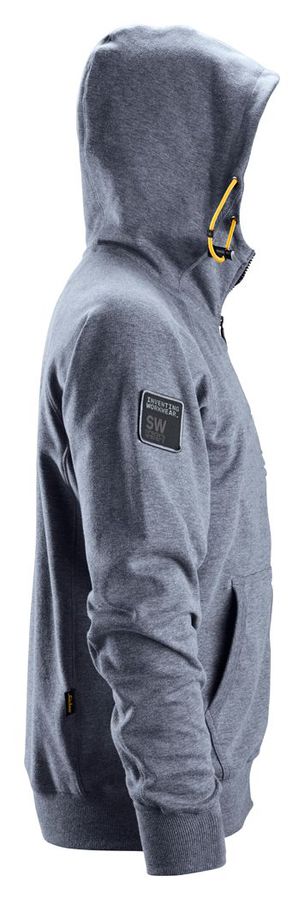 Hoodie mit Reissverschluss und Kapuze - mit bedrucktem Workwear-Logo