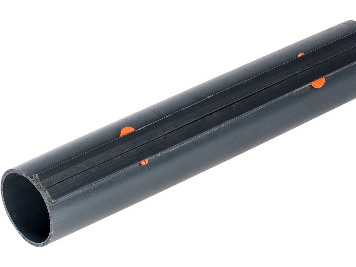 KS-Rohre H-Profile 132/120 mm à 10 m - glattendig, Längsverschlussrohre HDPE