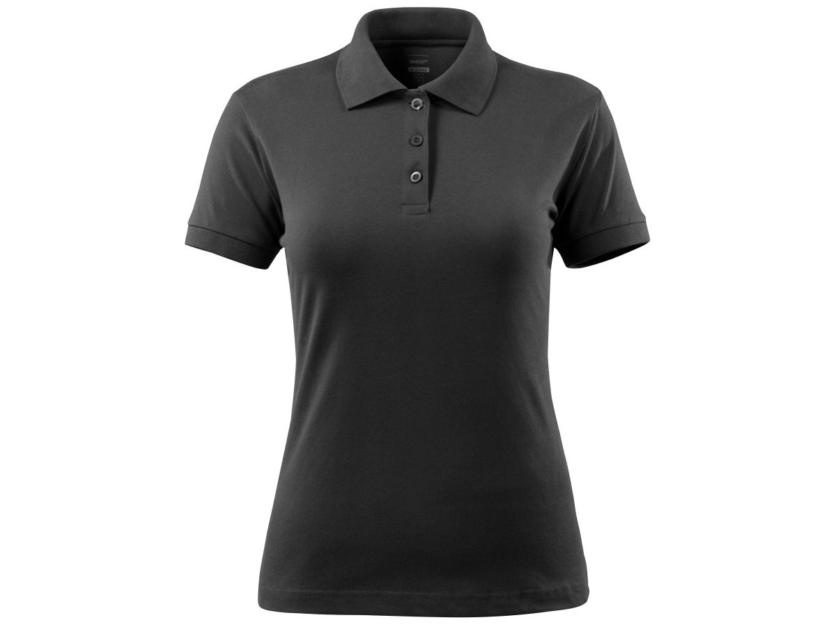 GRASSE Damen Polo-Shirt, Gr. M - schwarz, 95% CO/5% EL, 220 g/m2