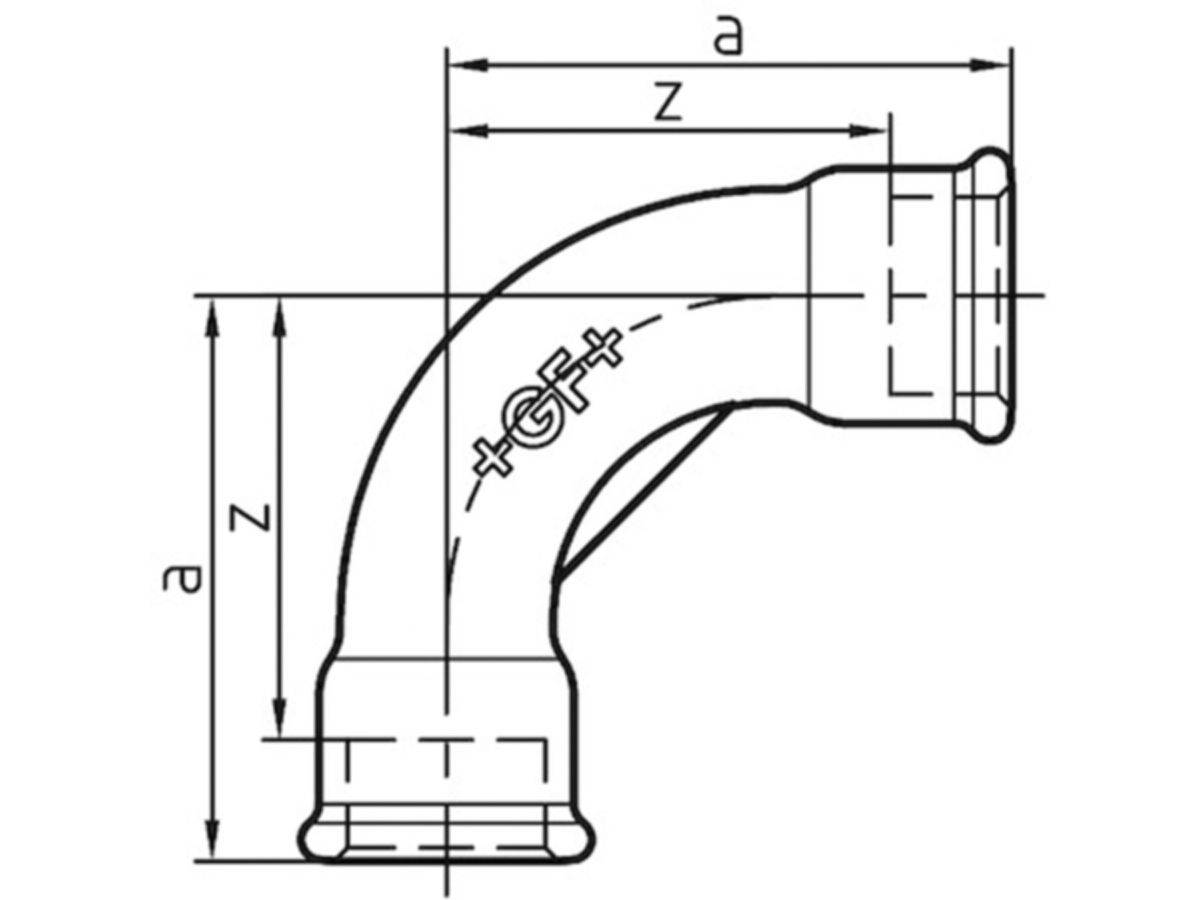 Bogen +GF+ schw. Nr. 2 3/4"