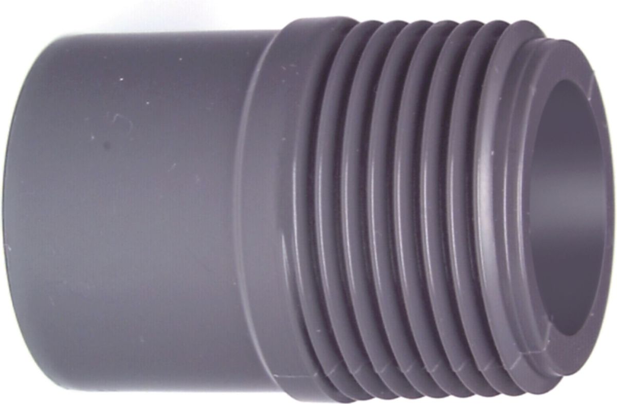 Übergangs-Nippel PVC-U metrisch - mit Klebestutzen