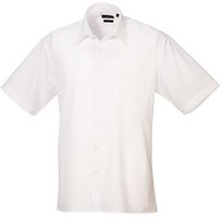 Poplin Short Sleeve Hemd, white - Premier Workwear Herren Gr. 37/S