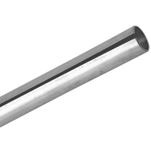 Schutzrohr geschlitzt 1/2" aus Inox A2 - ohne Rohrschelle