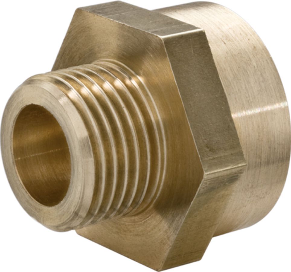 Reduktionsnippel flachdichtend - Messing