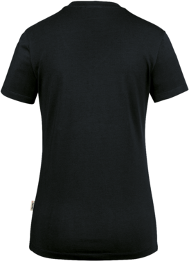 Damen-V-Shirt Stretch Gr. M, schwarz - 95% Baumwolle, 5% Elasthan, 170 g/m²
