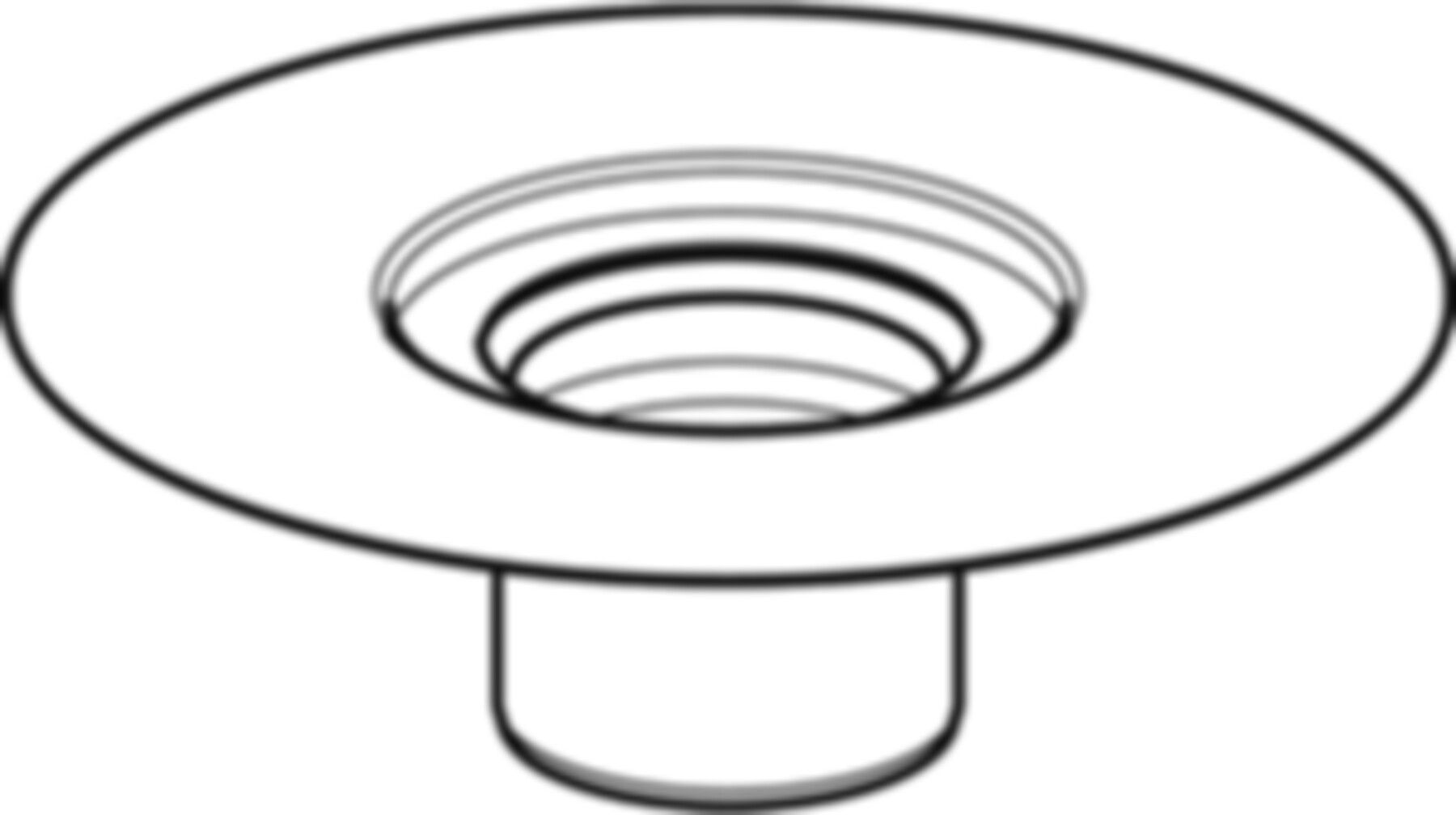 Geberit Flansch aus Edelstahl zu - Bodenabläufen 13 x 13 cm