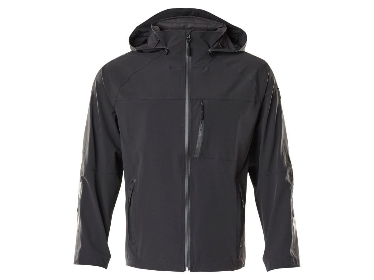 Hard Shell Jacke Stretch, Gr. 4XL - schwarz, 87% PA / 13% EL