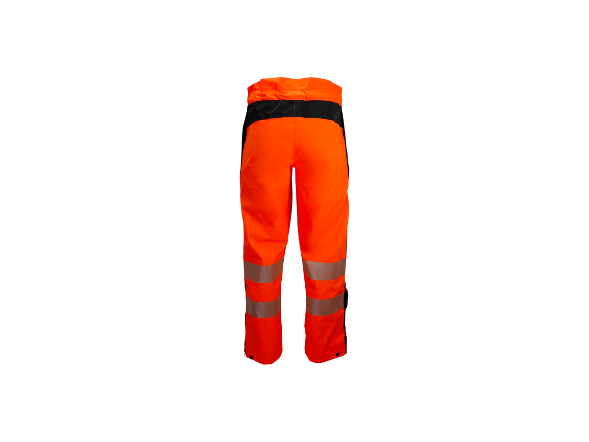 Bormio Speer Regenhose aus Polyester - orange/schwarz, mit 3M Reflektoren