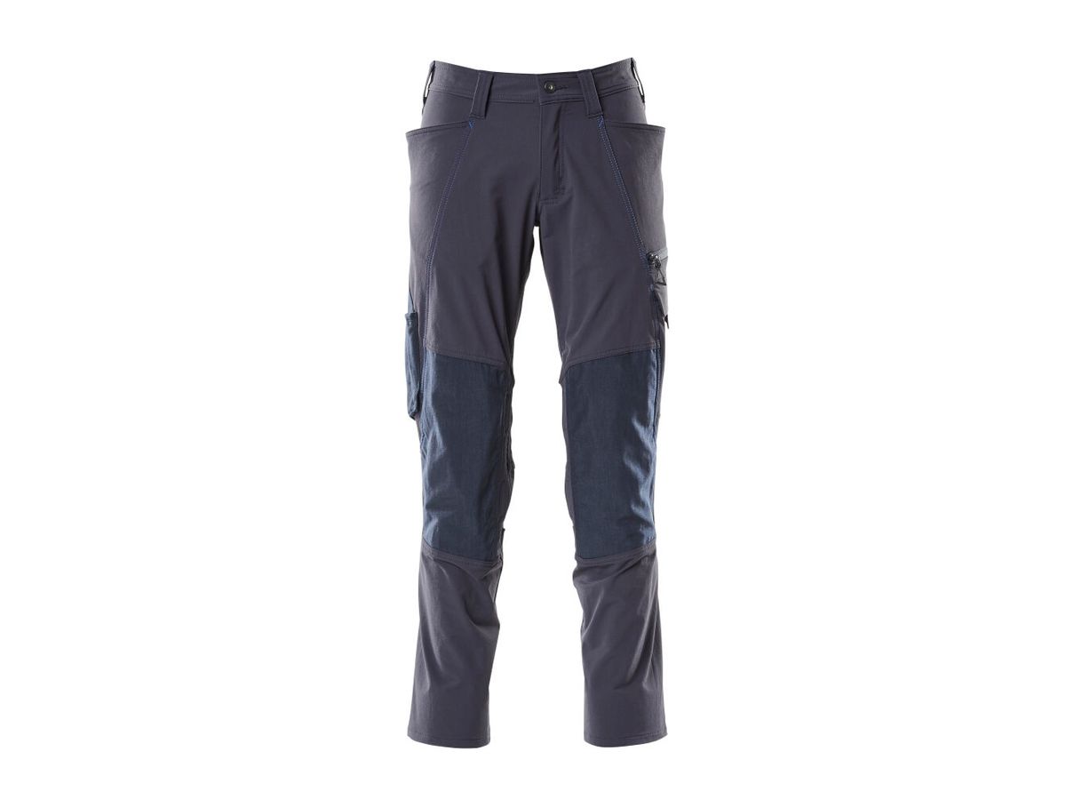 Hose mit Knietaschen Gr. 82C60 - schwarzblau, 92% NY/8% EL, 250 g/m2