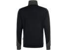 Zip-Sweatsh. Co. Perf. M schwarz/anth. - 50% Baumwolle, 50% Polyester, 300 g/m²