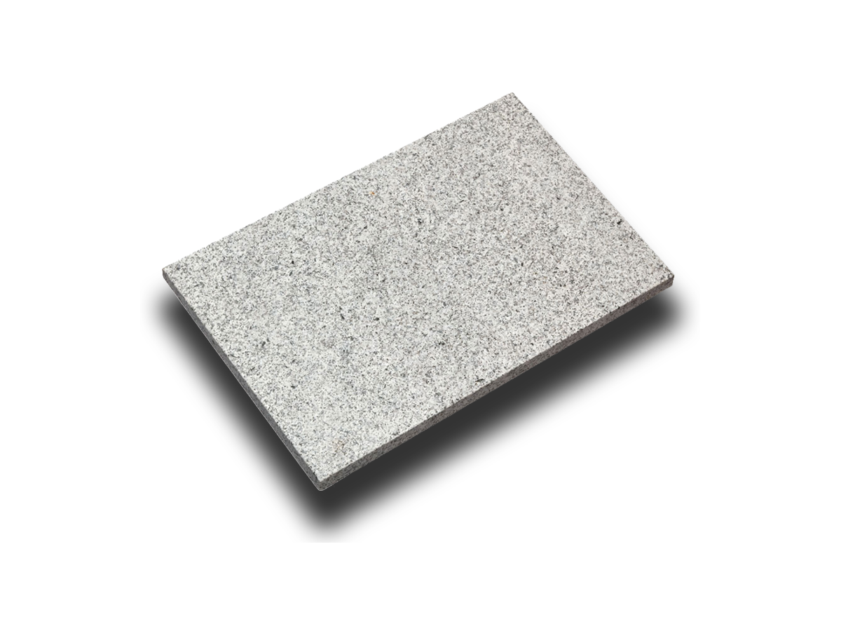 VRC Granit Platten G 603, 3 x 30 x 60 cm - hellgrau, gesägt / geflammt