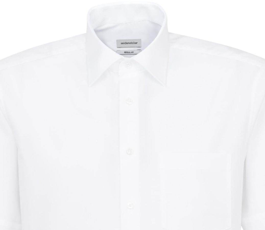City Kent Hemd MEN 1/2 gewebt Gr. 43 - weiss, 100% CO