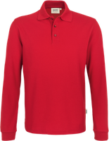 Longsleeve-Poloshirt Perf. Gr. 2XL, rot - 50% Baumwolle, 50% Polyester, 220 g/m²