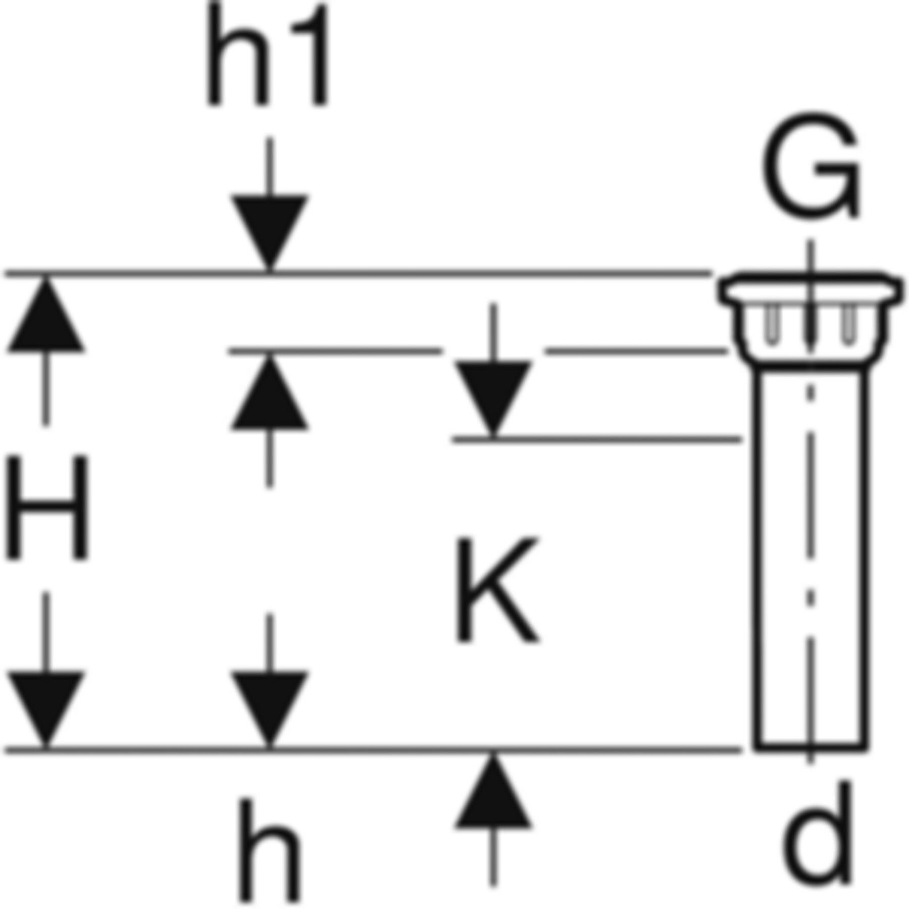 Geberit PE Anschlussstutzen für Sifon - flacher Dichtungsrand; Innenrundgewinde