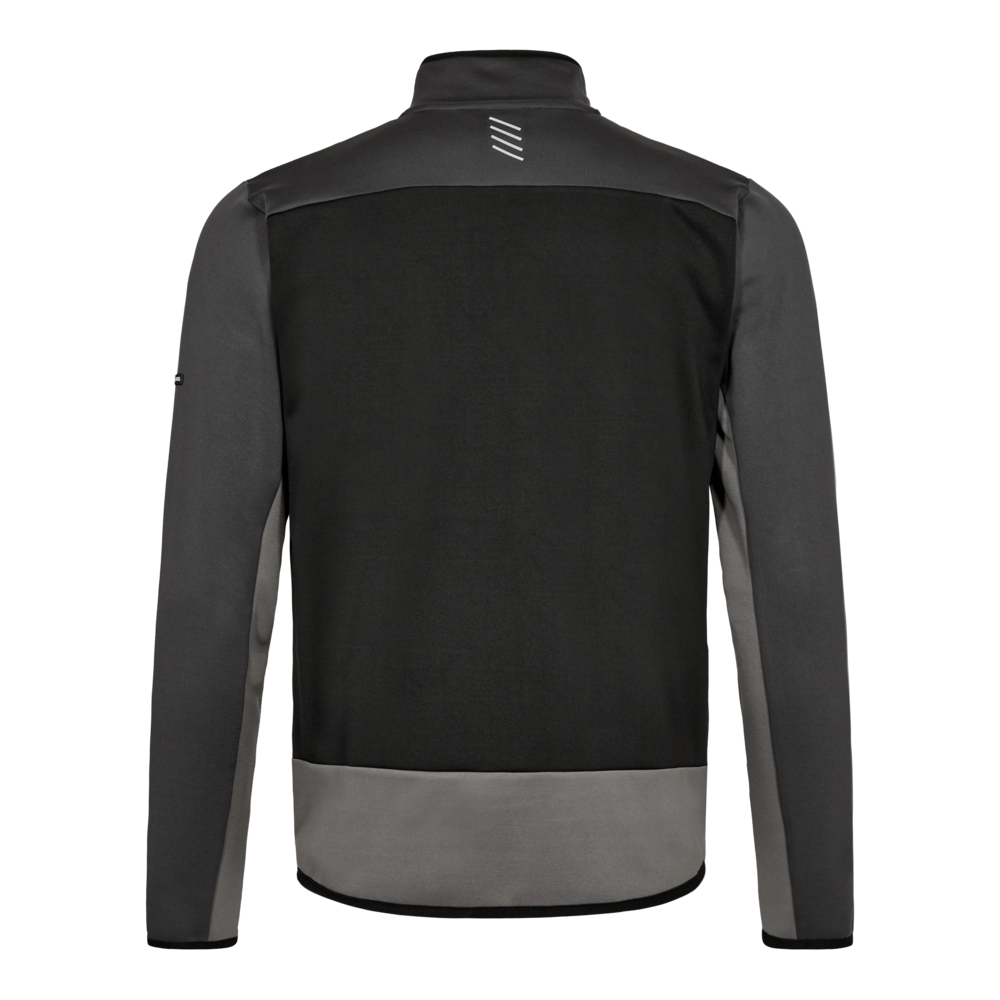 ENTIRE Midlayer-Cardigan Gr. M - Schwarz/Anthrazit Grau