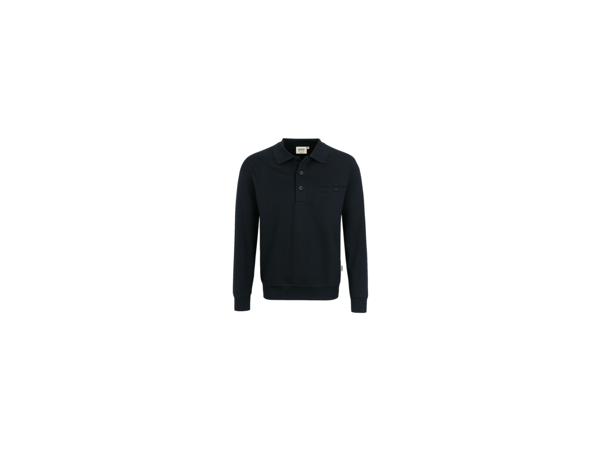 Pocket-Sweatshirt Premium Gr. L, schwarz - 70% Baumwolle, 30% Polyester, 300 g/m²