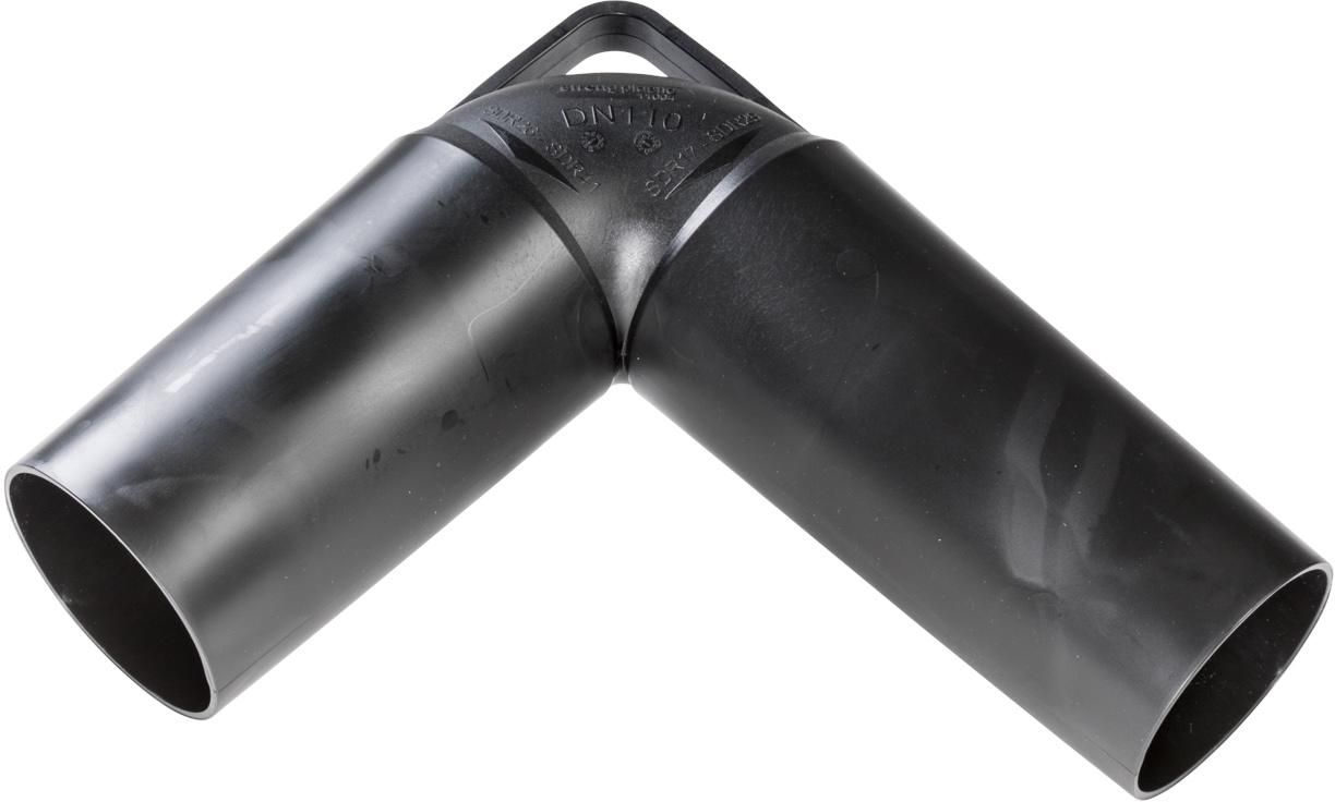 Tauchbogen PE-SP 90° mit Griff - für PE, PP und PVC-Rohre