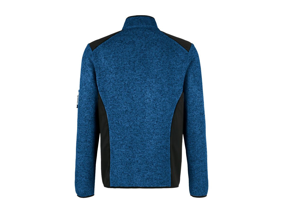 Strickfleecejacke Dawson, Gr. S - royalblau meliert