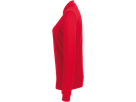Damen-Longsleeve-Poloshirt Perf. 5XL rot - 50% Baumwolle, 50% Polyester, 220 g/m²