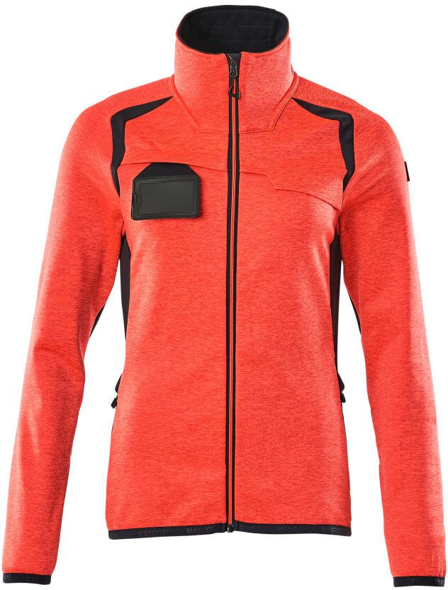 Fleecepullover mit Reissverschluss - Damenpassform, 94% PES / 6% EL, 260 g/m2