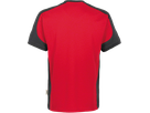 T-Shirt Contrast Perf. 4XL rot/anthrazit - 50% Baumwolle, 50% Polyester, 160 g/m²