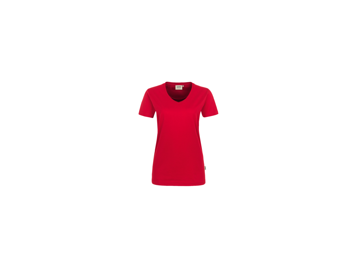 Damen-V-Shirt Performance Gr. 3XL, rot - 50% Baumwolle, 50% Polyester, 160 g/m²