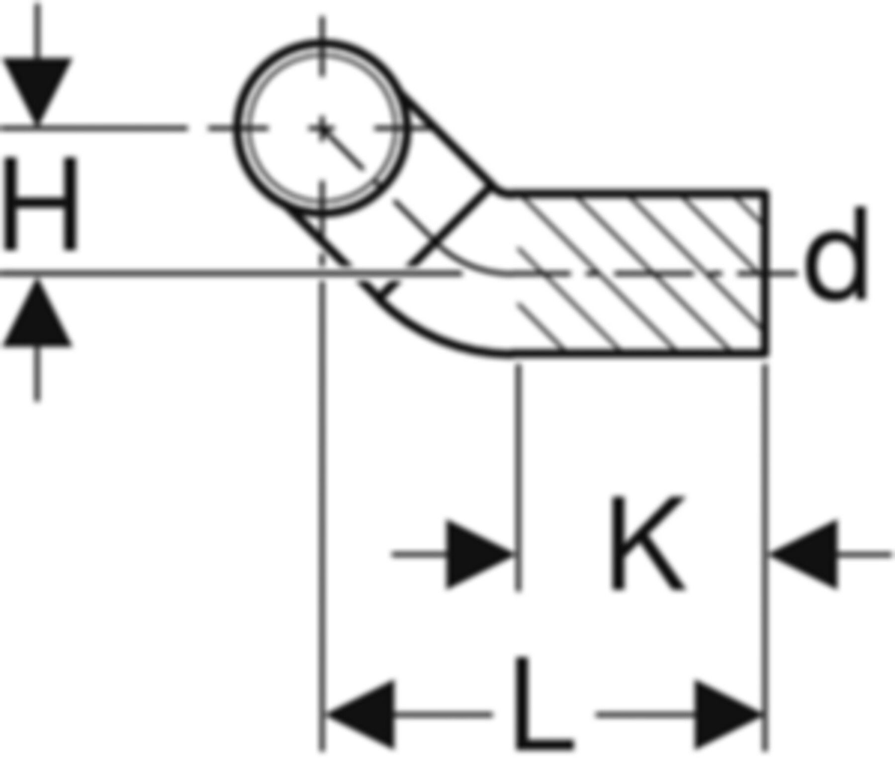 Geberit PE Wandklosett-Doppelbogen 180° - etagiert