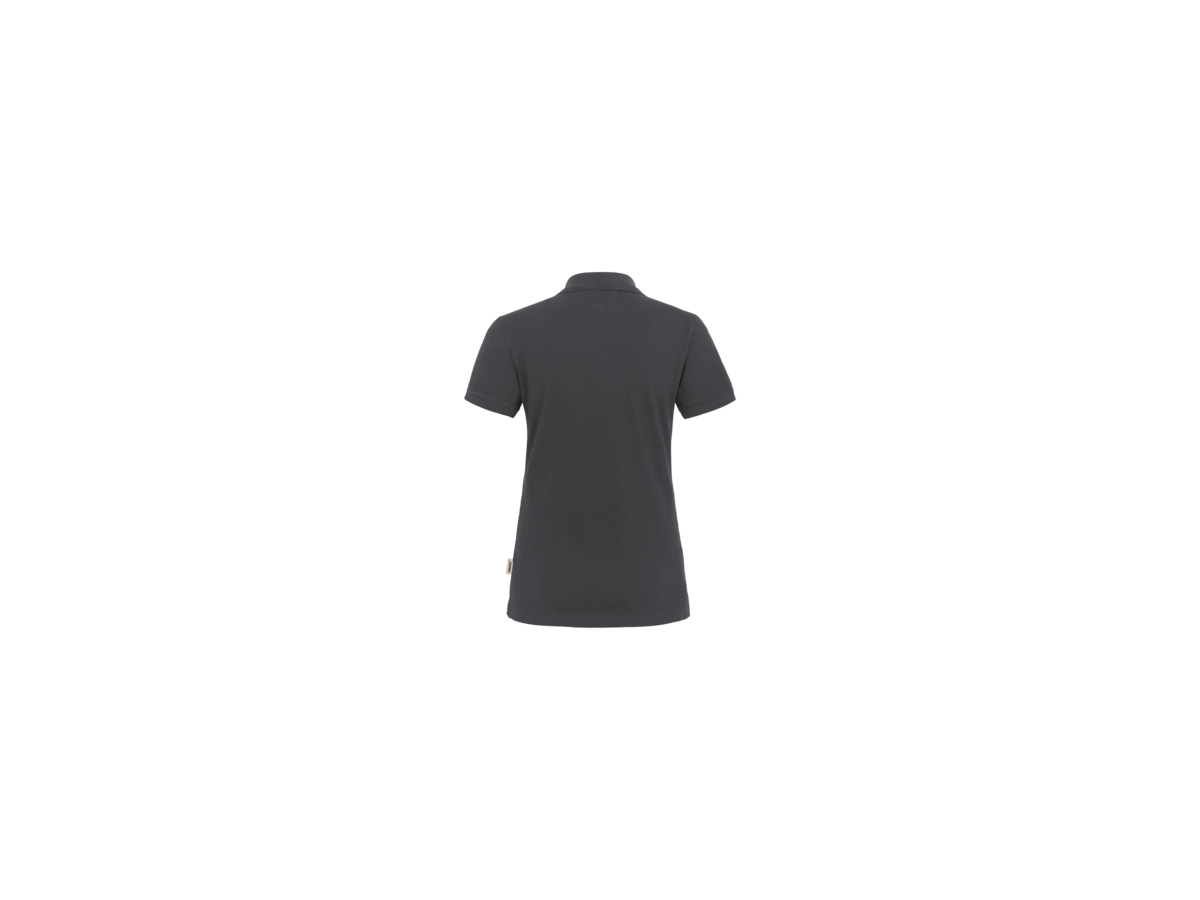 Damen-Poloshirt Stretch Gr. L, anthrazit - 94% Baumwolle, 6% Elasthan, 190 g/m²