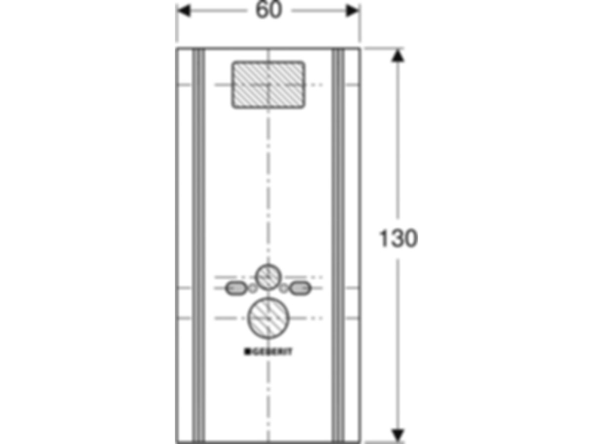 Geberit GIS-Paneel WC-Element - Serviceöffnung UP300